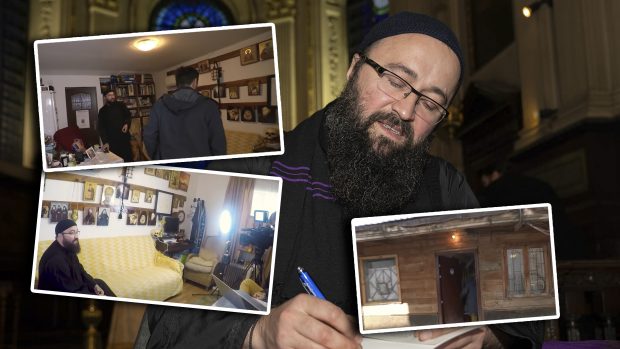 Cum arăta chilia unde mai multe femei acuză că au fost agresate sexual de Visarion Alexa. „Ticsită cu icoane și fotografii”, apare în reportaje și interviuri