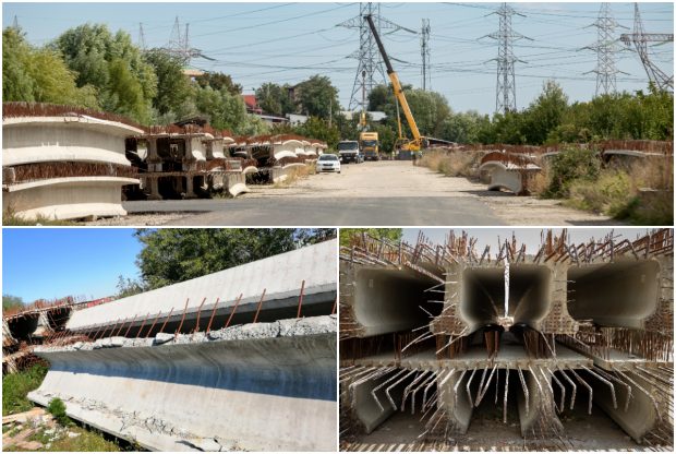 Dosar penal deschis în cazul podului de legătură către A2, ridicat cu grinzi lăsate să crape și apoi cosmetizate de firma Primăriei Sector 3