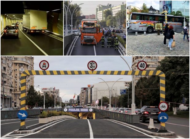 Pasajul Unirii, după reabilitare: 6 accidente în mai puțin de 4 luni. Ce spuneau autoritățile în toamnă despre limitatorul de înălțime și modificarea spațiului din pasaj