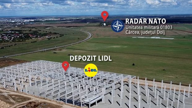 Lidl, obligat de instanță să suspende șantierul de la Cârcea, unde ridică un depozit ce bruiază radarul NATO din zonă