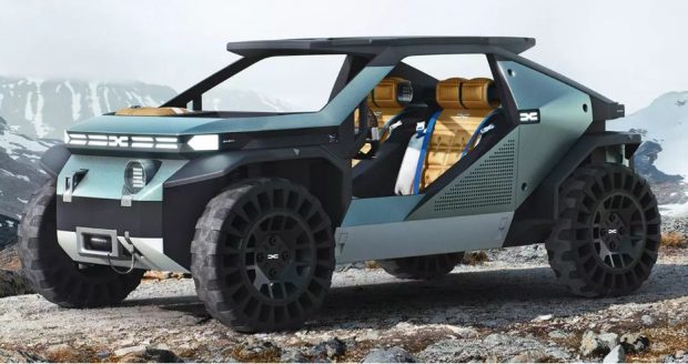 Dacia a prezentat conceptul Dacia Manifesto, un SUV decapotabil și robust