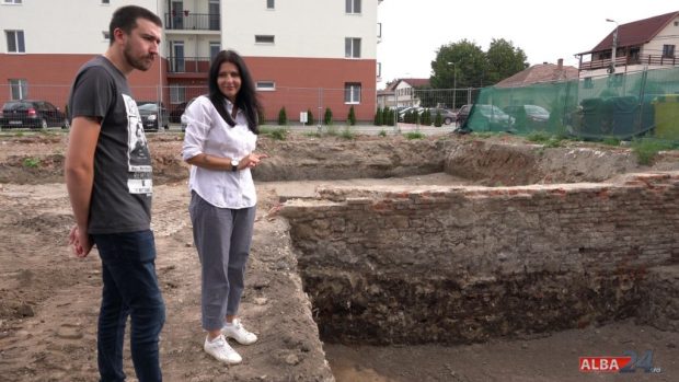 O parte din orașul roman Apulum, descoperită pe locul unde se ridică un hotel
