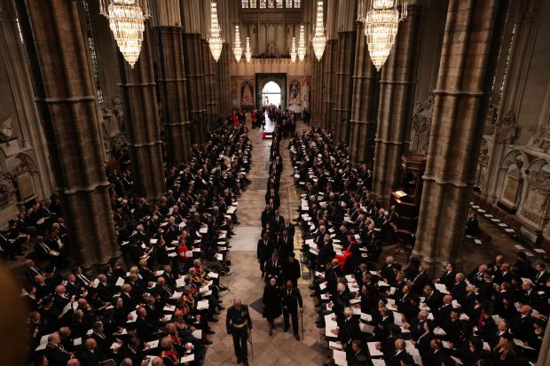 Liderii lumii, în Westminster Abbey. Cine este prezent la înmormântarea reginei Elisabeta a II-a