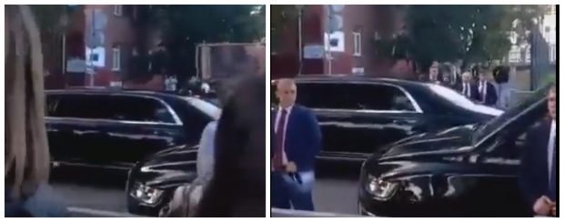 Vladimir Putin a oprit coloana oficială în Kaliningrad pentru a discuta cu poporul de la distanță și doar câteva secunde  | VIDEO