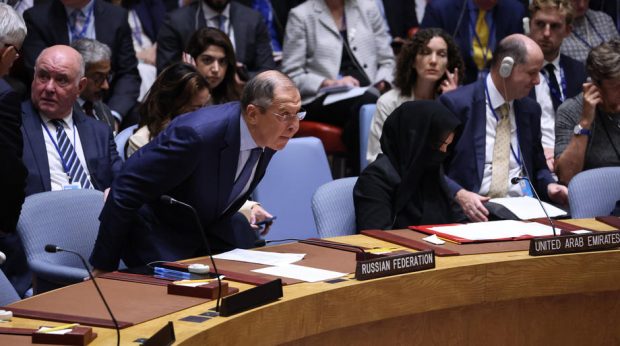 Serghei Lavrov a părăsit reuniunea Consiliului de Securitate al ONU
