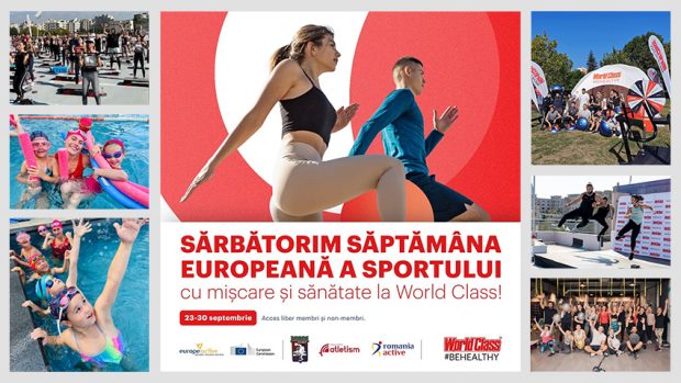 World Class lansează un maraton de evenimente dedicate Săptămânii Europene a Sportului