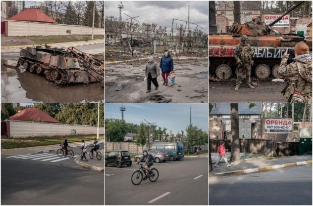 Cum arată Bucha, la șase luni după eliberare. Imaginile unui fotoreporter danez, față în față: „Totul revine la viață”