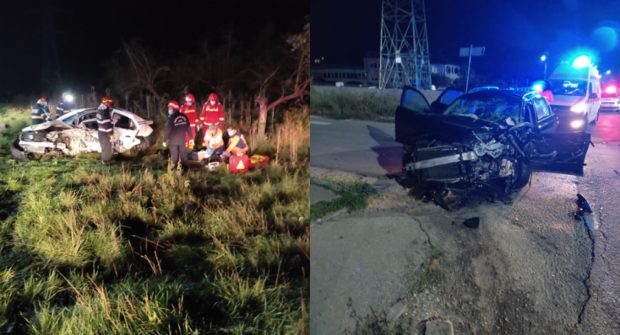Accident grav în Râmnicu Vâlcea. Un bărbat a murit, alte două persoane la spital, după impactul devastator dintre două mașini