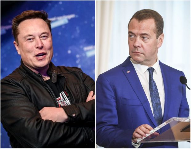 Elon Musk îl ironizează pe Dmitri Medvedev pe Twitter: „Cum merg lucrurile în Bahmut?”. Ce i-a răspuns fostul președinte rus