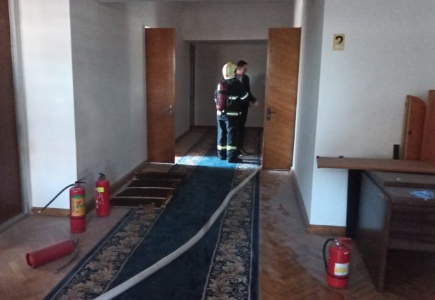 Incendiu în clădirea guvernului de la Chișinău, într-unul dintre birouri