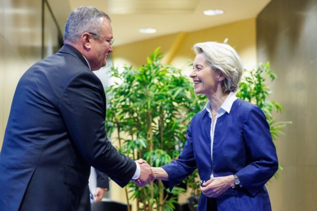 Premierul Ciucă, după discuția cu Ursula von der Leyen: România vrea înlocuirea procentului de 9,4% din PIB pentru pensii din PNRR