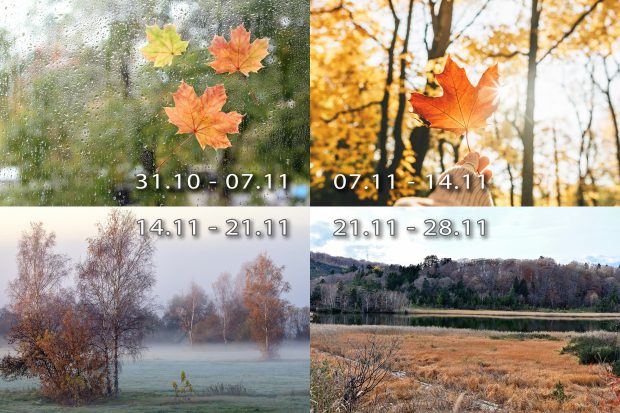 Prognoza meteo pentru următoarele patru săptămâni. Cum va fi vremea în noiembrie