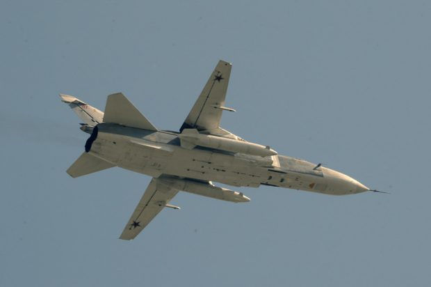 Un bombardier SU-24 rusesc s-a prăbușit în timpul unui zbor de antrenament