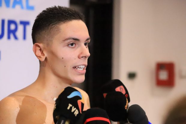 David Popovici a câştigat a treia medalie de aur Campionatul Naţional de înot