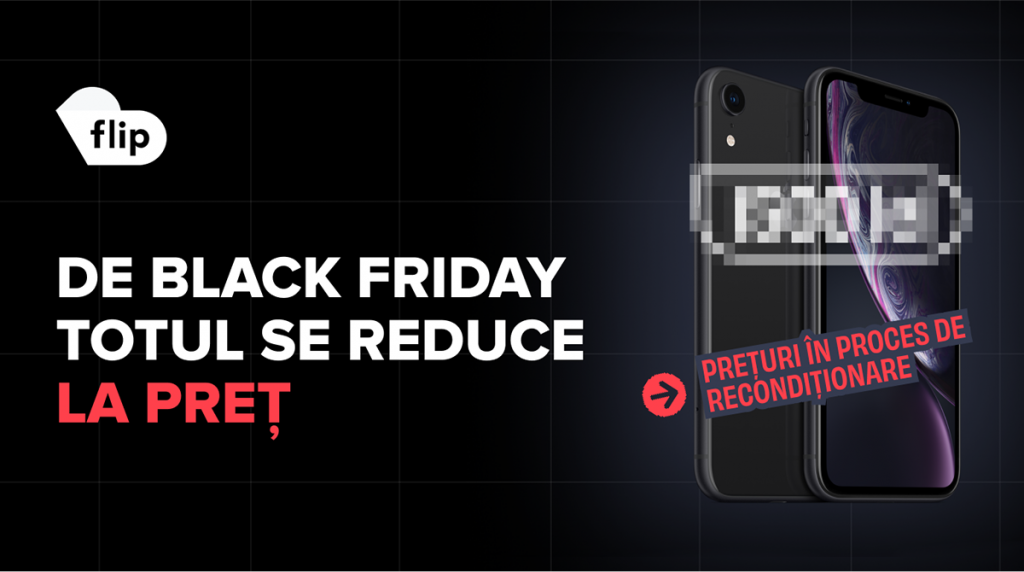 Flip.ro oferă cumpărătorilor care așteaptă Black Friday telefoane ca noi la prețuri începând cu 99 de lei