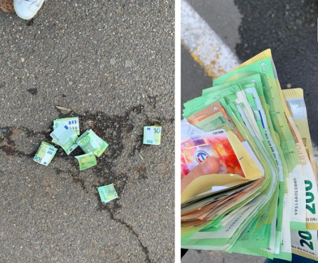 Un elev din Zalău a găsit pe stradă peste 3.000 de euro, în timp ce mergea la școală. Tânărul i-a predat poliției