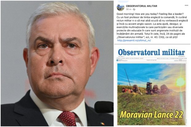 Publicația oficială a MApN îl ironizează pe Angel Tîlvăr, noul ministru al apărării: „Cu un fost profesor de limba engleză la comandă…”