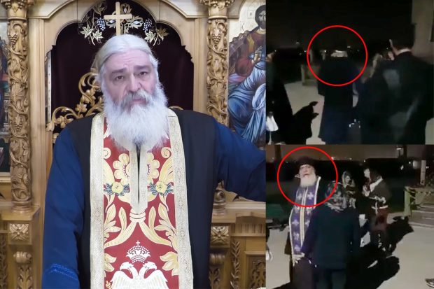 Preotul Calistrat, filmat când lovește o femeie, oprit de la slujbe pe durata anchetei interne. Decizia, luată de Arhiepiscopia Iașilor
