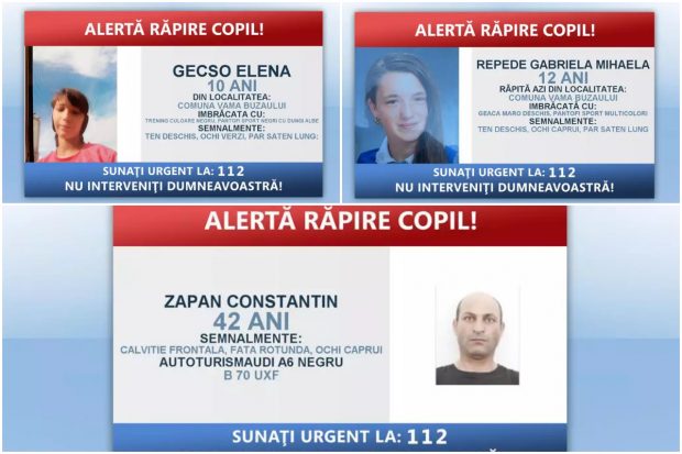 Poliția din Brașov caută două fetițe dispărute după ce au plecat la un grătar cu un bărbat de 42 de ani