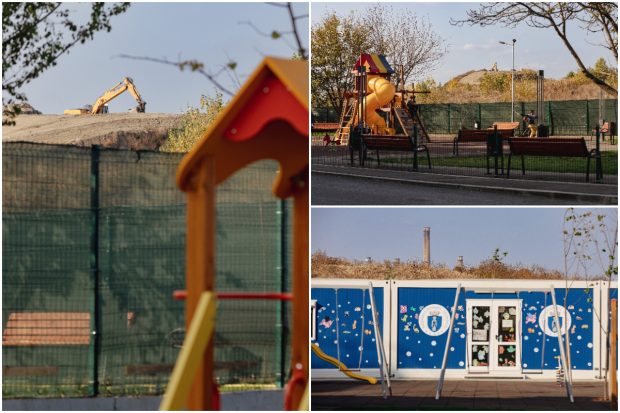 Șantierul de lângă grădiniță. Locuitorii dintr-un oraș de la marginea Bucureștiului spun că nu-și mai duc copiii la ore din cauza prafului: „Nu se poate respira, nu putem deschide geamul”