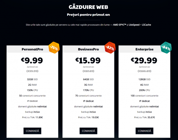 Reduceri de Black Friday pentru găzduire web