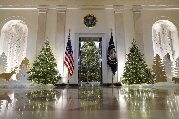 Cum a decorat Jill Biden interiorul Casei Albe, cu ocazia sărbătorilor de iarnă