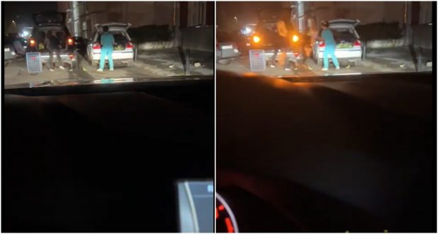 Infirmieră de la un spital din Gorj, filmată în timp ce încărca varză într-o mașină lângă Spitalul Județean Târgu. Spitalul a deschis o ancheta | VIDEO