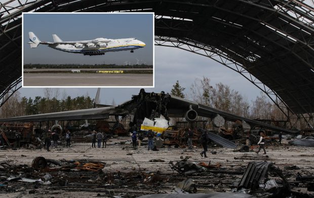 Ucrainenii reconstruiesc într-o locație secretă cel mai mare avion din lume, distrus de ruși pe 24 februarie, pe un aeroport de lângă Kiev