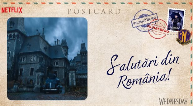 ,,Salutări din România!” Ultimul serial lansat de Netflix, inspirat din Familia Addams, filmat la București, Sinaia, Bușteni și Bălteni