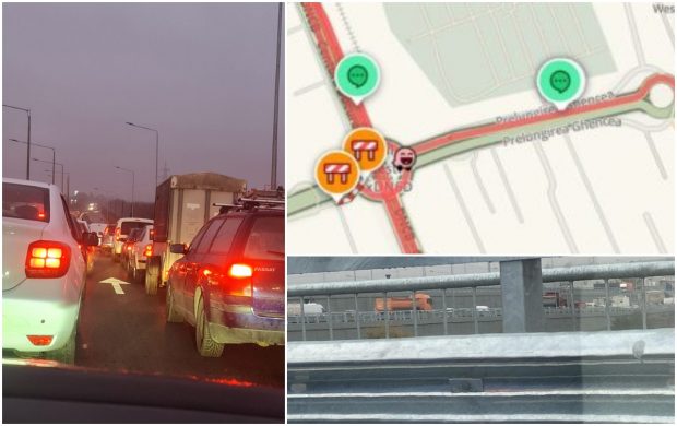 Pasajul Domnești, inaugurat vineri, blocat complet luni de dimineață: „2 km, 55 de minute. E clar, mai trebuie încă unul!”