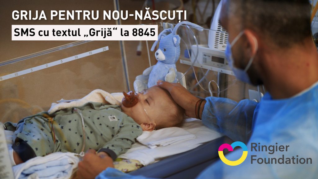„Grijă pentru nou-născuți”, campanie umanitară a Fundației Ringier pentru achiziționarea unui sistem de livrare a oxidului nitric. Karina, salvată din ghearele morții după 6 luni de luptă