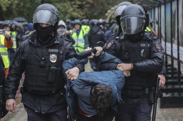 Protestele, interzise prin lege în mai multe locuri publice, în Rusia