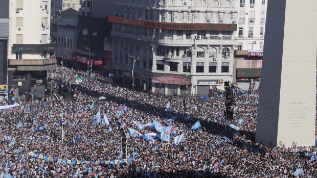 Sărbătoarea fabuloasă din Argentina, după câștigarea Cupei Mondiale. Petrecerea a durat până spre dimineață