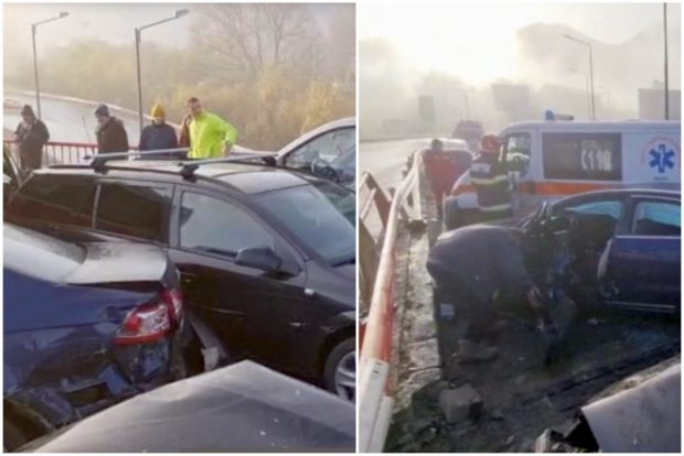 Carambol pe DN 1, între Braşov şi Predeal. Mai multe mașini au fost implicate