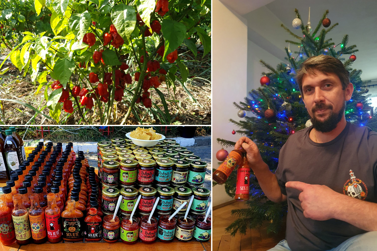 Πώς ένας κάτοικος Βουκουρεστίου έφτασε να καλλιεργεί και να εμπορεύεται καυτερές πιπεριές: «Οι σάλτσες μου έχουν ταξιδέψει σε όλο τον κόσμο, στην Αυστραλία, τη Σιβηρία και τη Μογγολία»