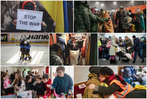 Anul 2022 în imagini cu refugiații ucraineni veniți în România, în urma războiului declanșat de Rusia