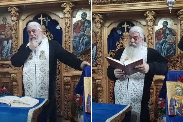 Părintele Calistrat, filmat în timp ce lovea o femeie în curtea unei mănăstiri, s-a întors la slujbe. „Și-a ispășit pedeapsa! Poate spuneți că am fost prea blânzi”