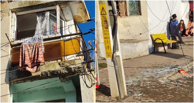 O butelie a explodat într-un bloc din oraşul Hârlău. Un copil de doi ani a fost rănit