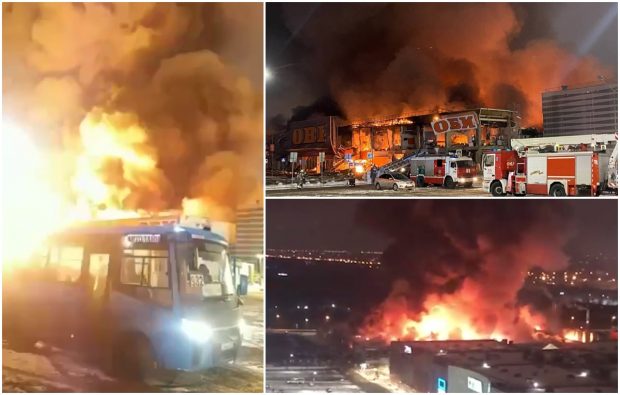 Un uriaș centru comercial din Moscova, Mega Khimki, e în flăcări. Explozia unui magazin a fost filmată | VIDEO