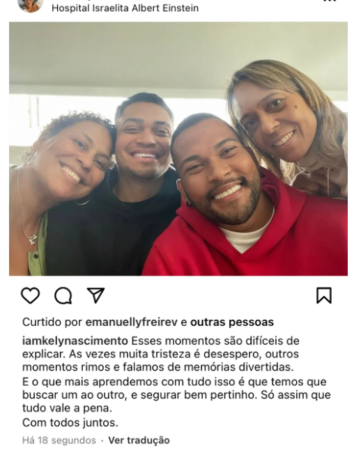 Nepoții l-au vizitat în spital pe marele Pele: „Cu toții împreună”