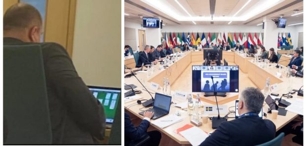 Șeful de la Imigrări a fost filmat în timp ce juca Solitaire la o conferință internațională. Sindicatul Europol: „A fost coleg de liceu cu Bode”