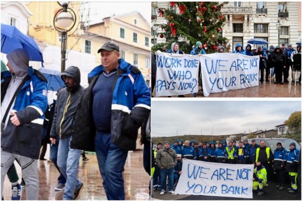 Zeci de muncitori români protestează în Croația. Ce a transmis, prin intermediul Libertatea, compania austriacă care a întârziat plățile