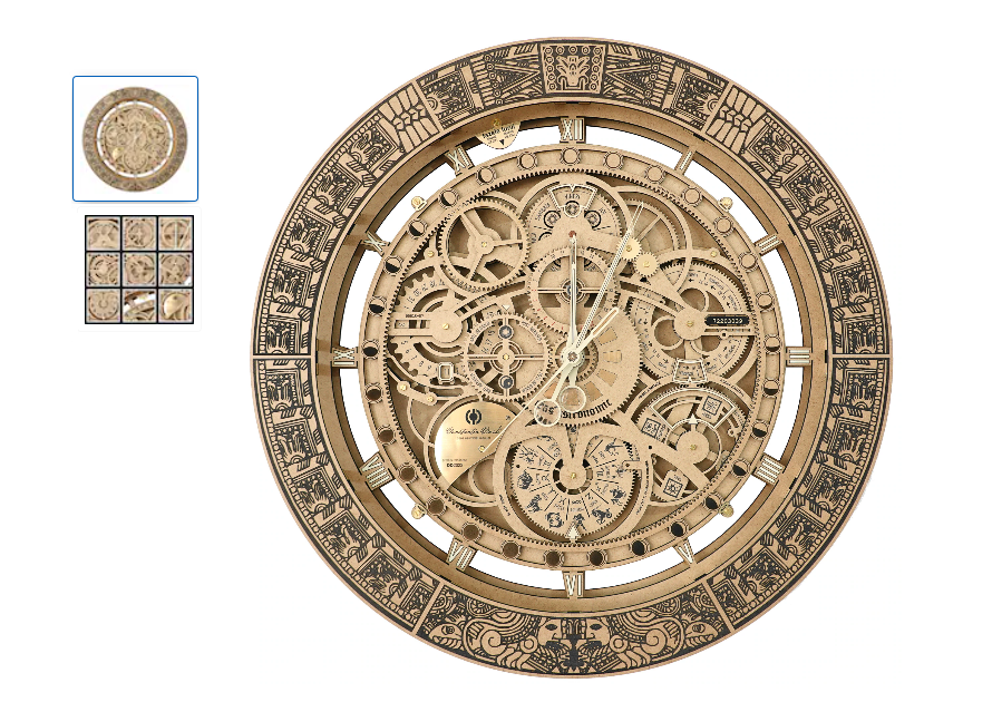 Ceas Astronomic Grand Constantin Dardi, Natur, 55 cm