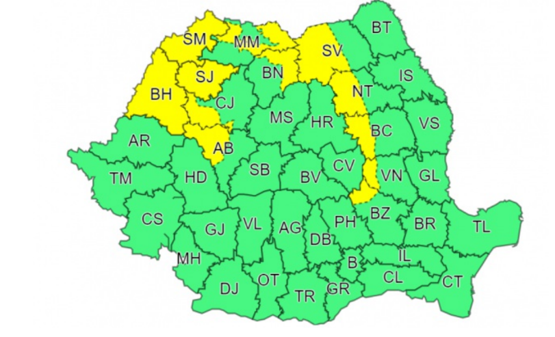 După vremea de primăvară, meteorologii anunță cod galben de viscol. Ce zone sunt vizate