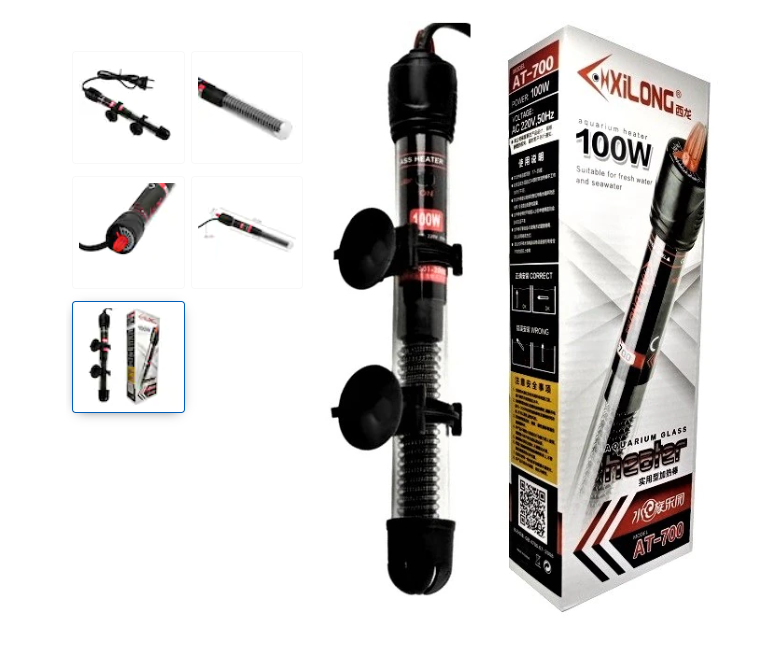 Acvariu cu pești – tot ce ai nevoie pentru un acvariu ideal - Încălzitor acvariu submersibil cu termostat 100w