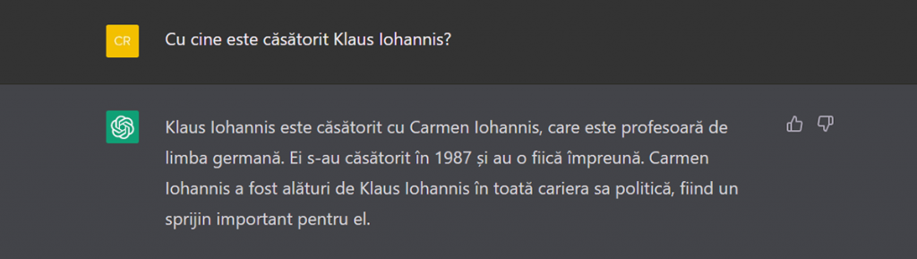 Cât de mult știe ChatGPT? Ce informații false primești despre politicienii români: Iohannis are doi copii adoptați, iar Drulă e „membru PSD”