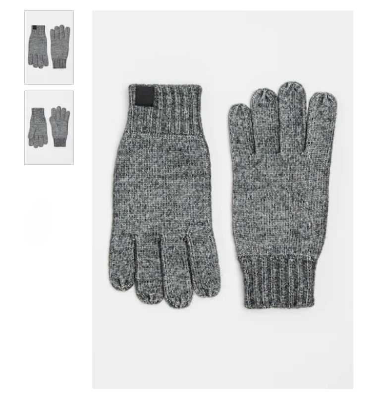 Setul de Mănuși uni tricotate, cinci degete, din colecția Tom Tailor 