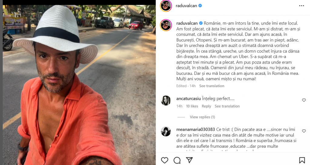 Radu Vâlcan s-a întors din Thailanda, unde a filmat pentru „Insula Iubirii”. Ce mesaj i-a transmis Anca Țurcașiu la venirea în România