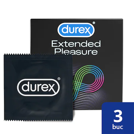Ce nu trebuie să lipsească din geanta unei femei - Prezervative Durex Extended Pleasure
