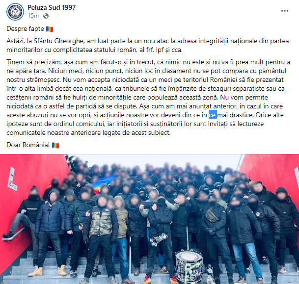 Fanii din Peluza Sud a Craiovei amenință, după ce au provocat oprirea meciului cu Sepsi: „Acțiunile noastre vor deveni din ce în ce mai drastice”